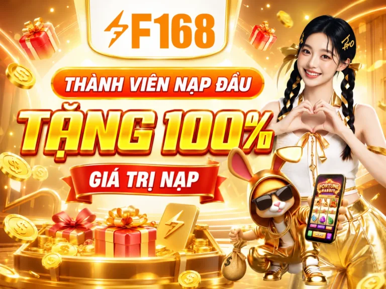 nạp đầu F168 tặng 100k